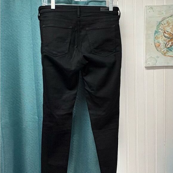 AG Adriano Goldschmied Black "The Middi Ankle" mid-rise legging ankle 27R - Picture 3 of 9